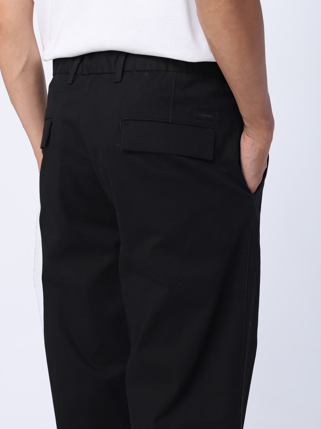 CALVIN KLEIN: pants for man - Black | Calvin Klein pants K10K111490 ...