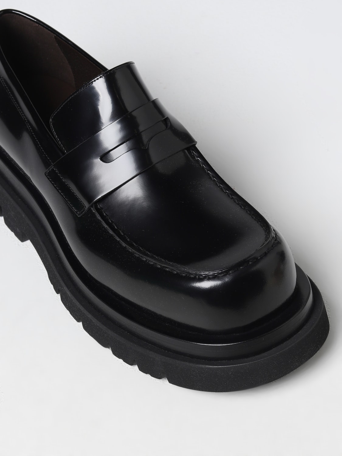 BOTTEGA VENETA: loafers for man - Black | Bottega Veneta loafers ...