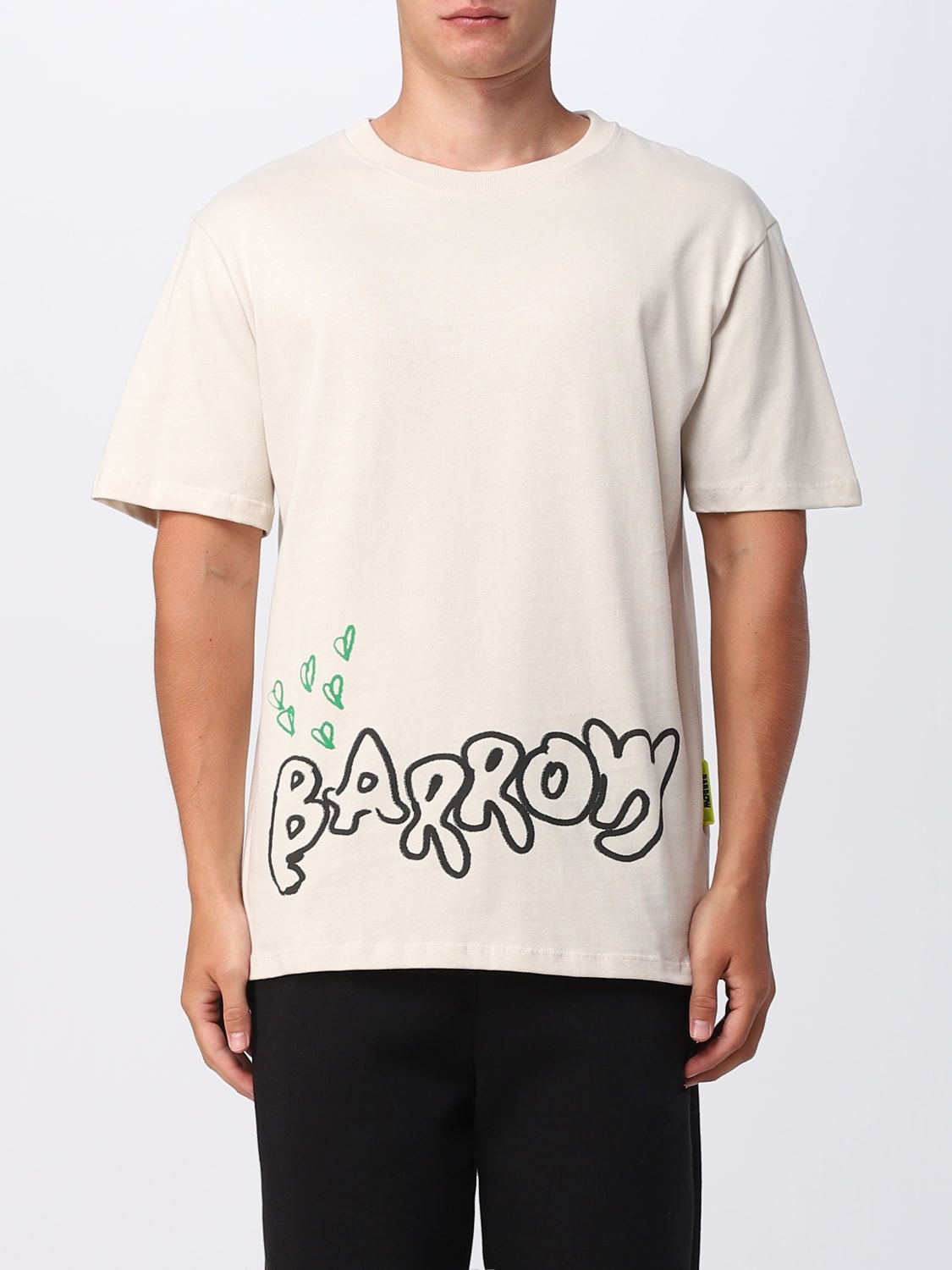 新品☆BARROW（バロウ）メンズ Tシャツ graphic print tee - www