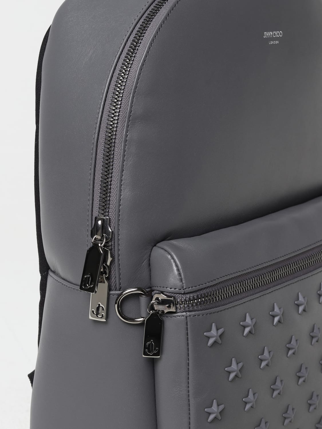 Jimmy Choo Pegas studded pebbled-leather phone pouch - Men - Black Bags