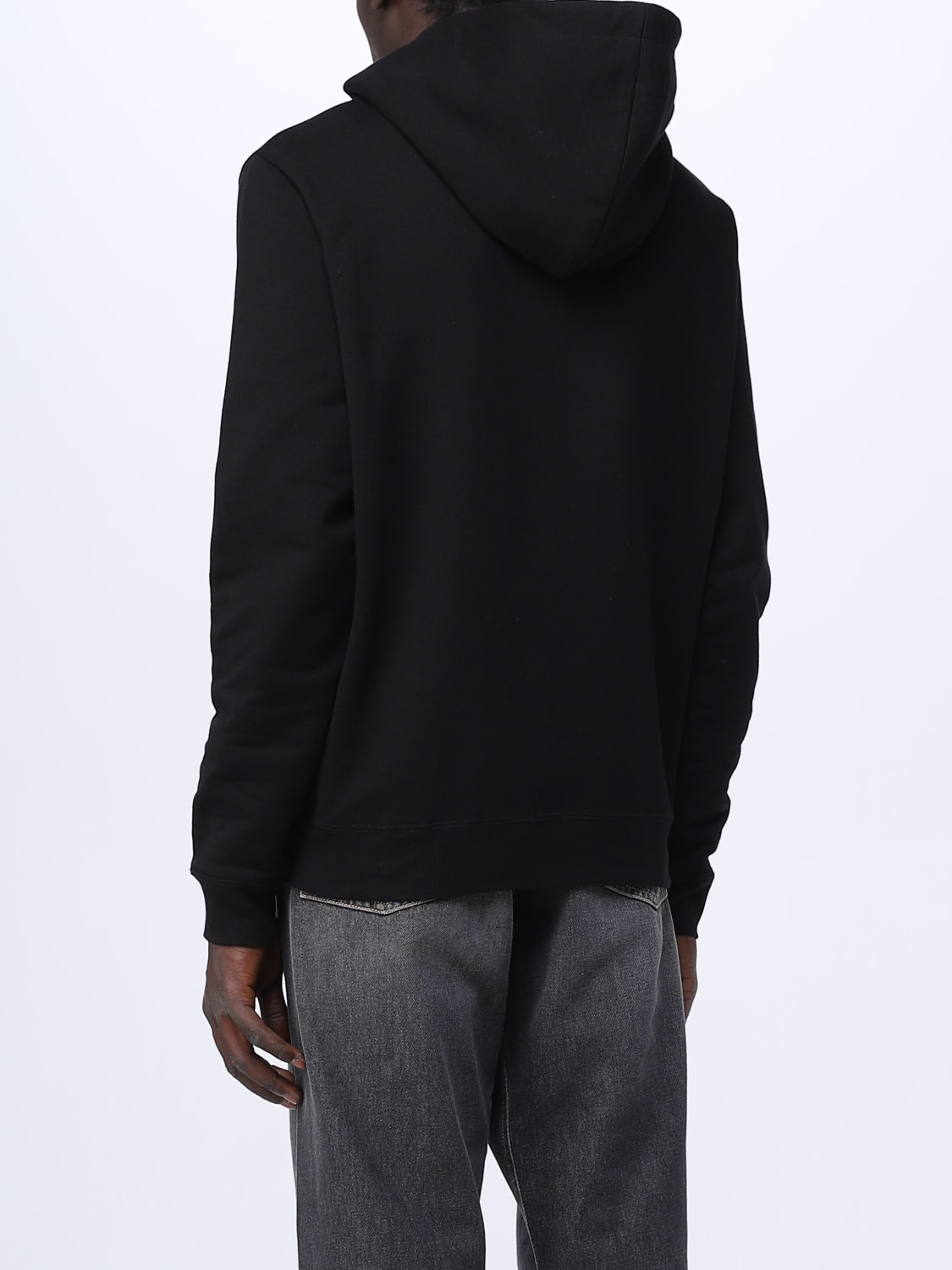 SAINT LAURENT: sweatshirt for man - Black | Saint Laurent sweatshirt ...