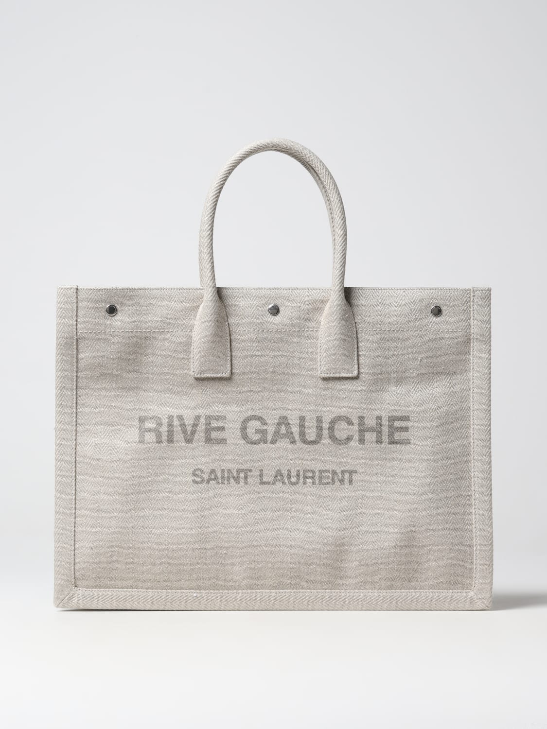 Saint Laurent Rive Gauche Tote in Gray for Men