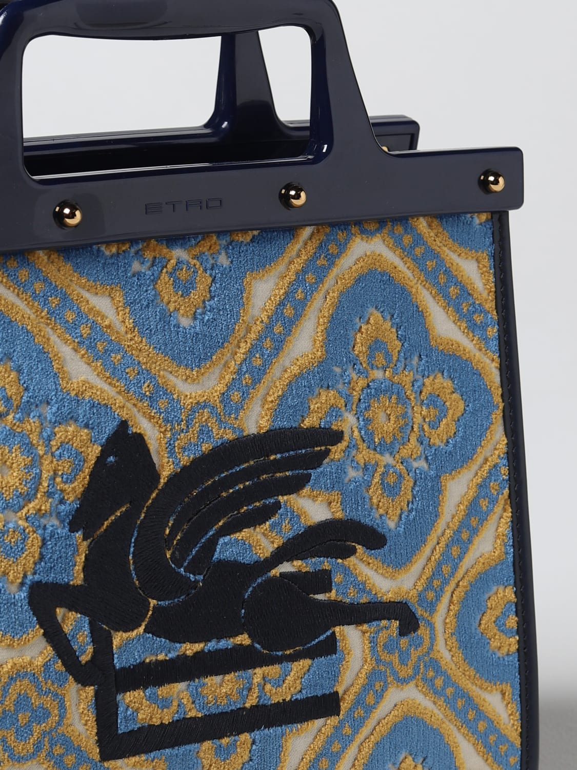 Etro Vintage Tapestry Jacquard Large Shoulder Bag