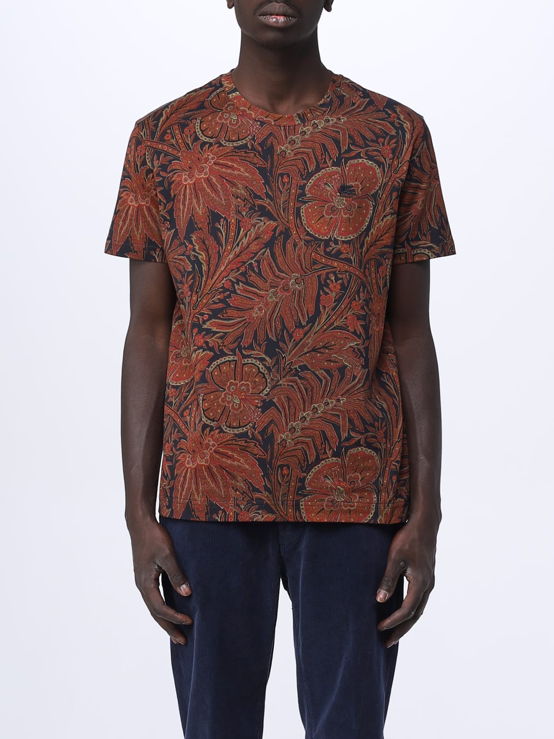 ETRO: t-shirt for man - Blue | Etro t-shirt 1Y0209277 online on GIGLIO.COM