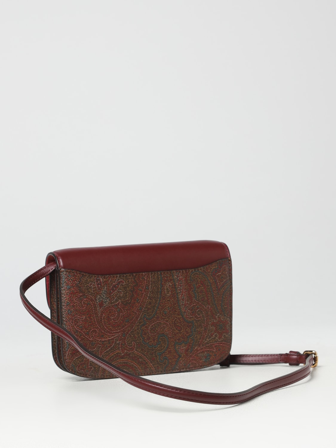 ETRO: bag in leather and coated Paisley fabric - Red, Etro mini bag  1N8148629 online on GIGLIO.COM in 2023