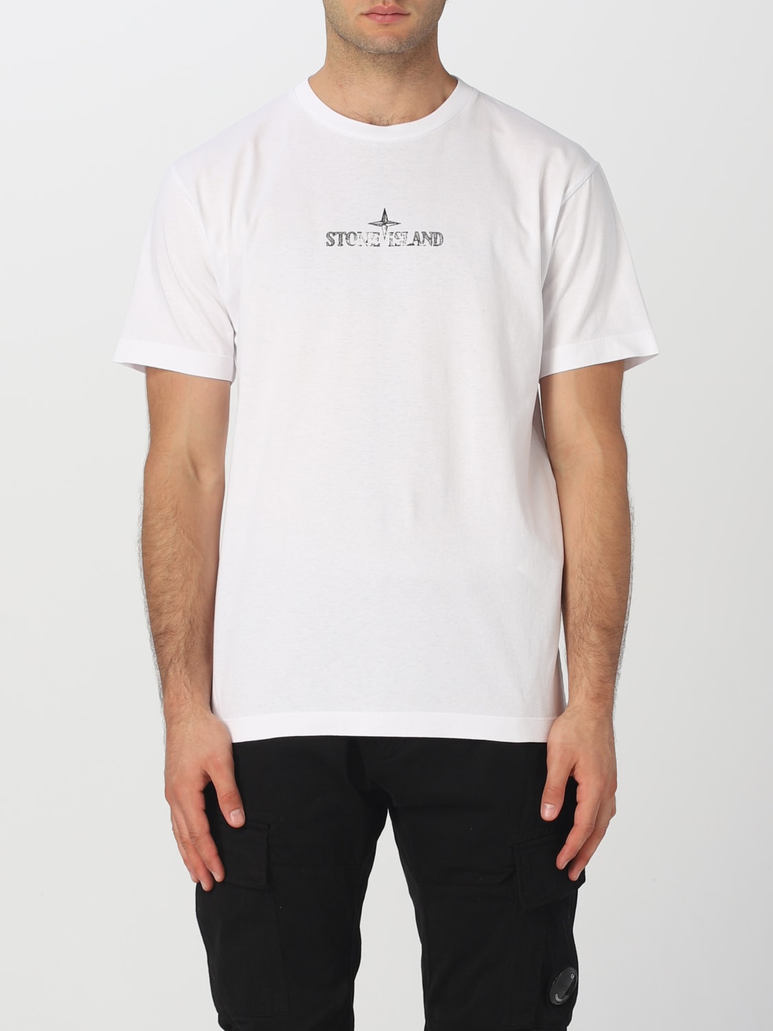 STONE ISLAND: t-shirt for man - White | Stone Island t-shirt 2NS81 ...