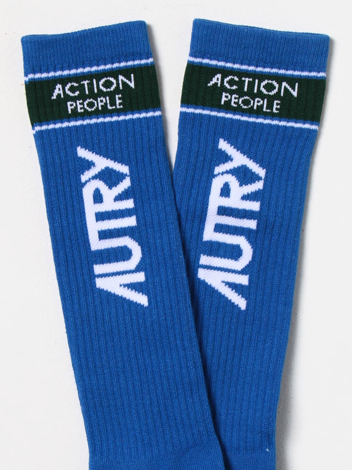 AUTRY: socks for men - White | Autry socks SOSU46BW online on GIGLIO.COM