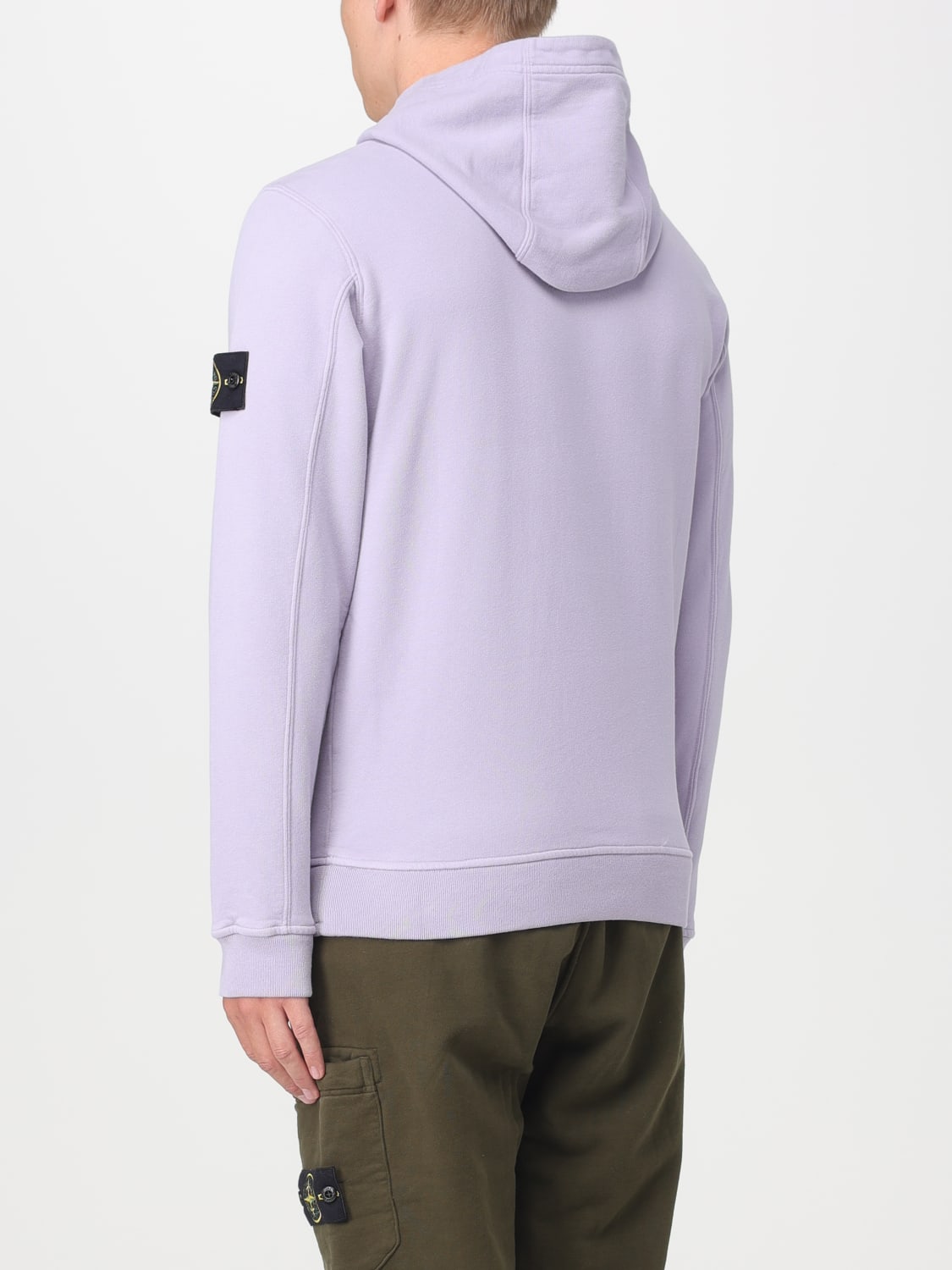 STONE ISLAND グレー ジップスウェット 2XL-