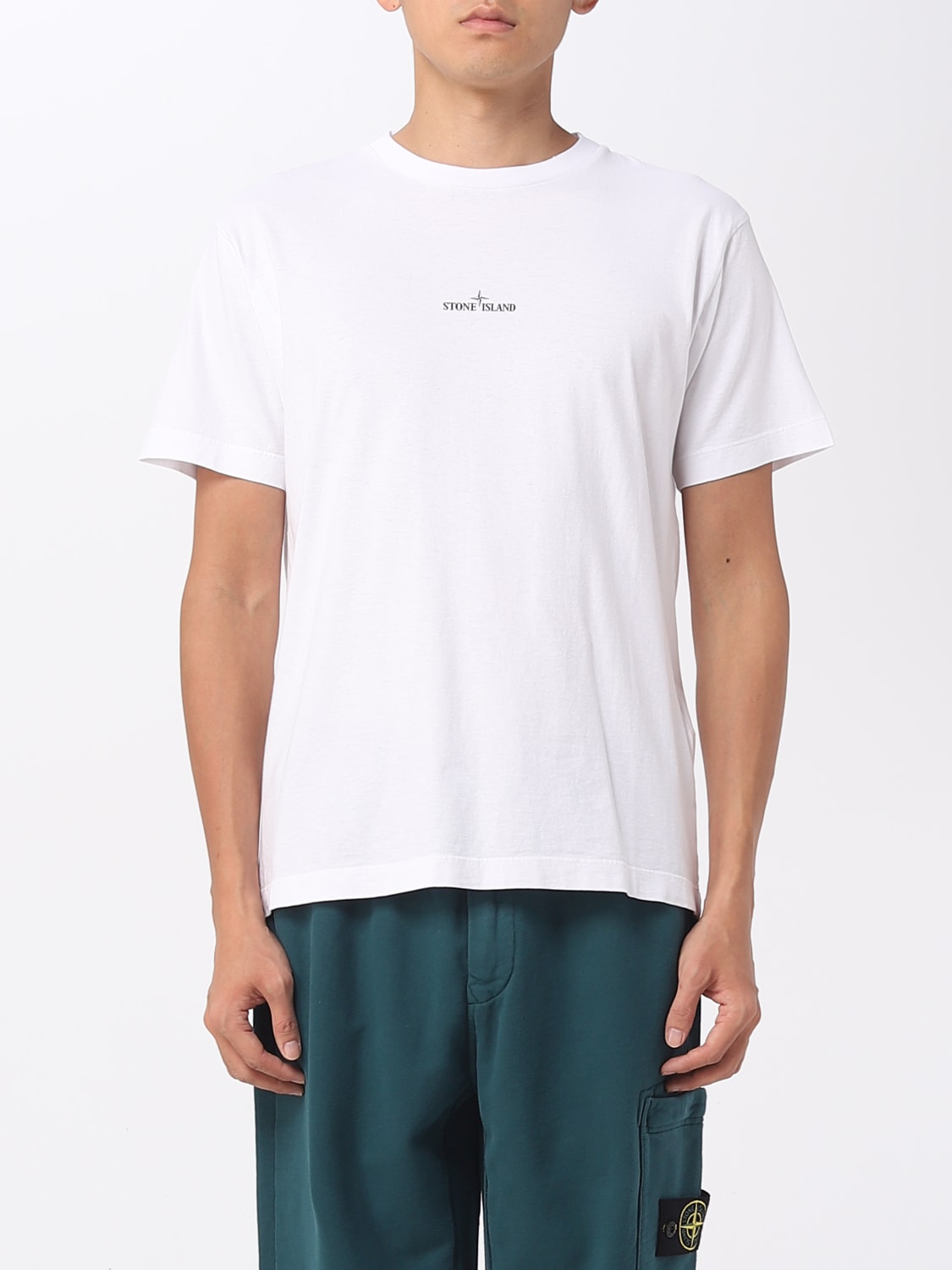 STONE ISLAND: t-shirt for man - White | Stone Island t-shirt 2NS82 ...