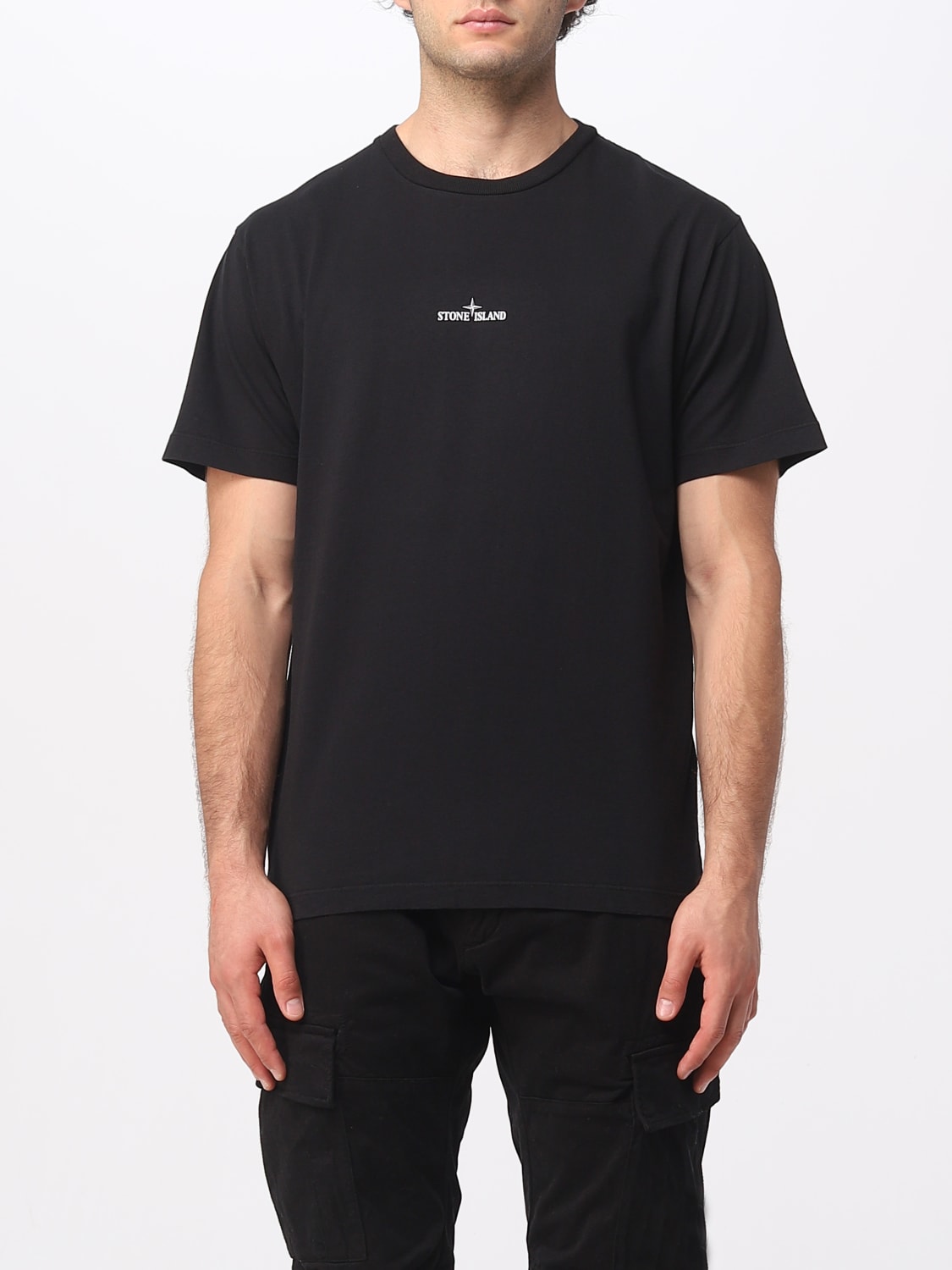 STONE ISLAND: t-shirt for man - Black | Stone Island t-shirt 2NS82 ...