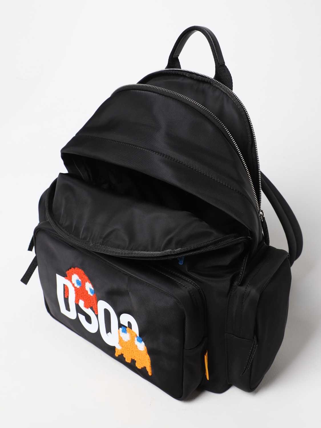 DSQUARED2: backpack for man - Black | Dsquared2 backpack ...