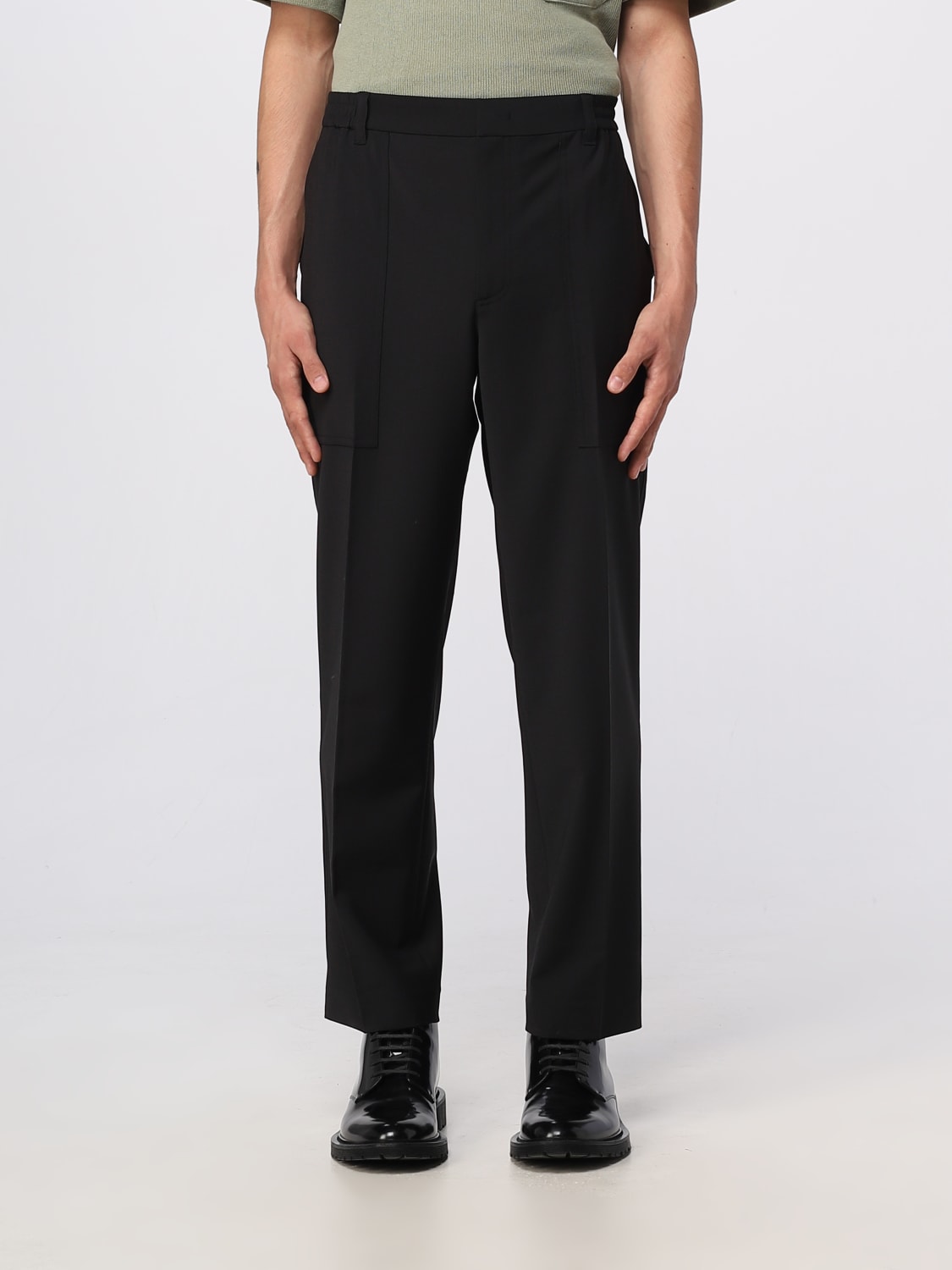 HELMUT LANG: pants for man - Black | Helmut Lang pants N05HM203 online ...