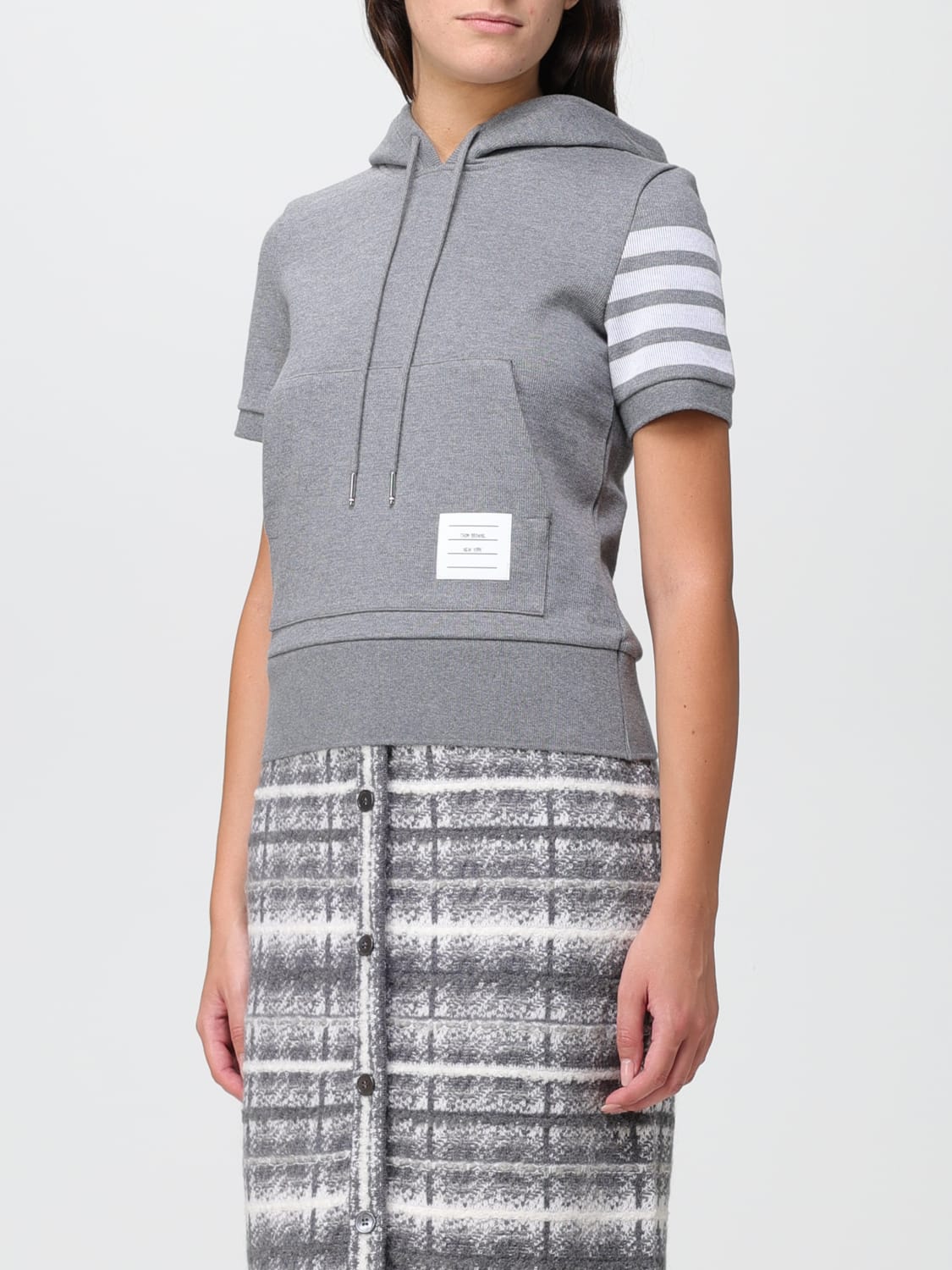 THOM BROWNE: sweatshirt for woman - Grey | Thom Browne sweatshirt