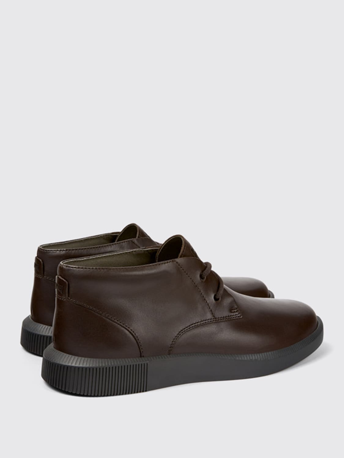 CAMPER: Bill ankle boots in leather - Brown | Camper chukka boots ...