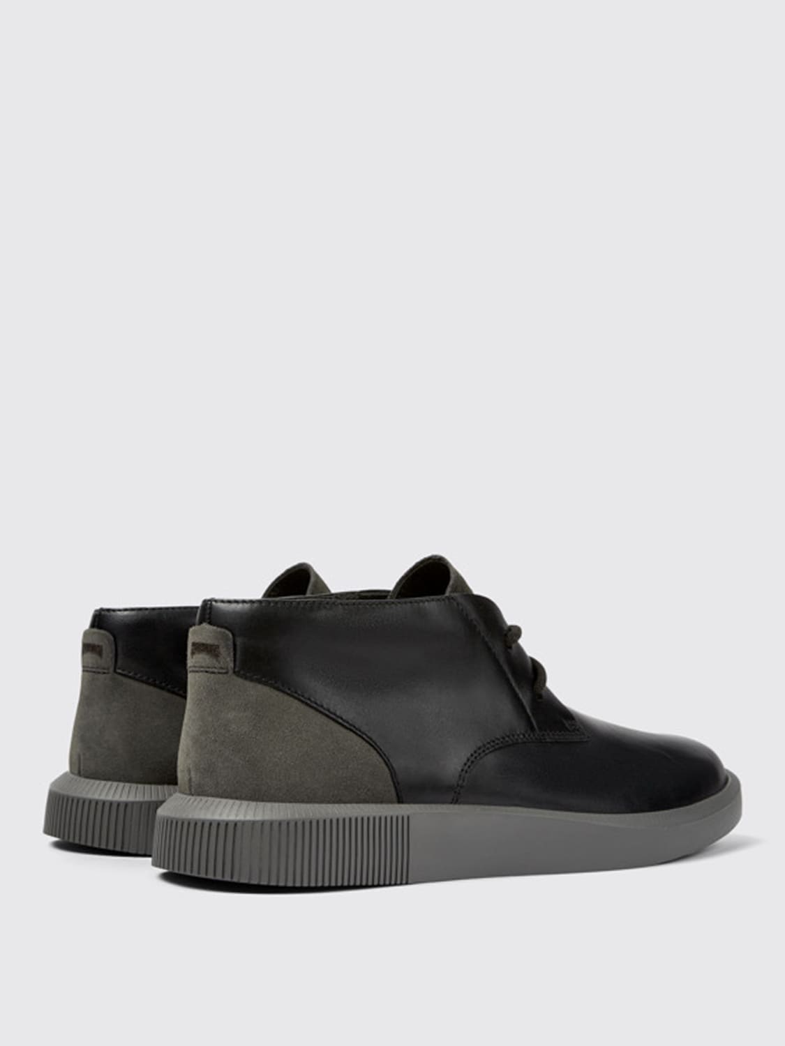 CAMPER: Bill ankle boots in nubuck - Black | Camper chukka boots ...