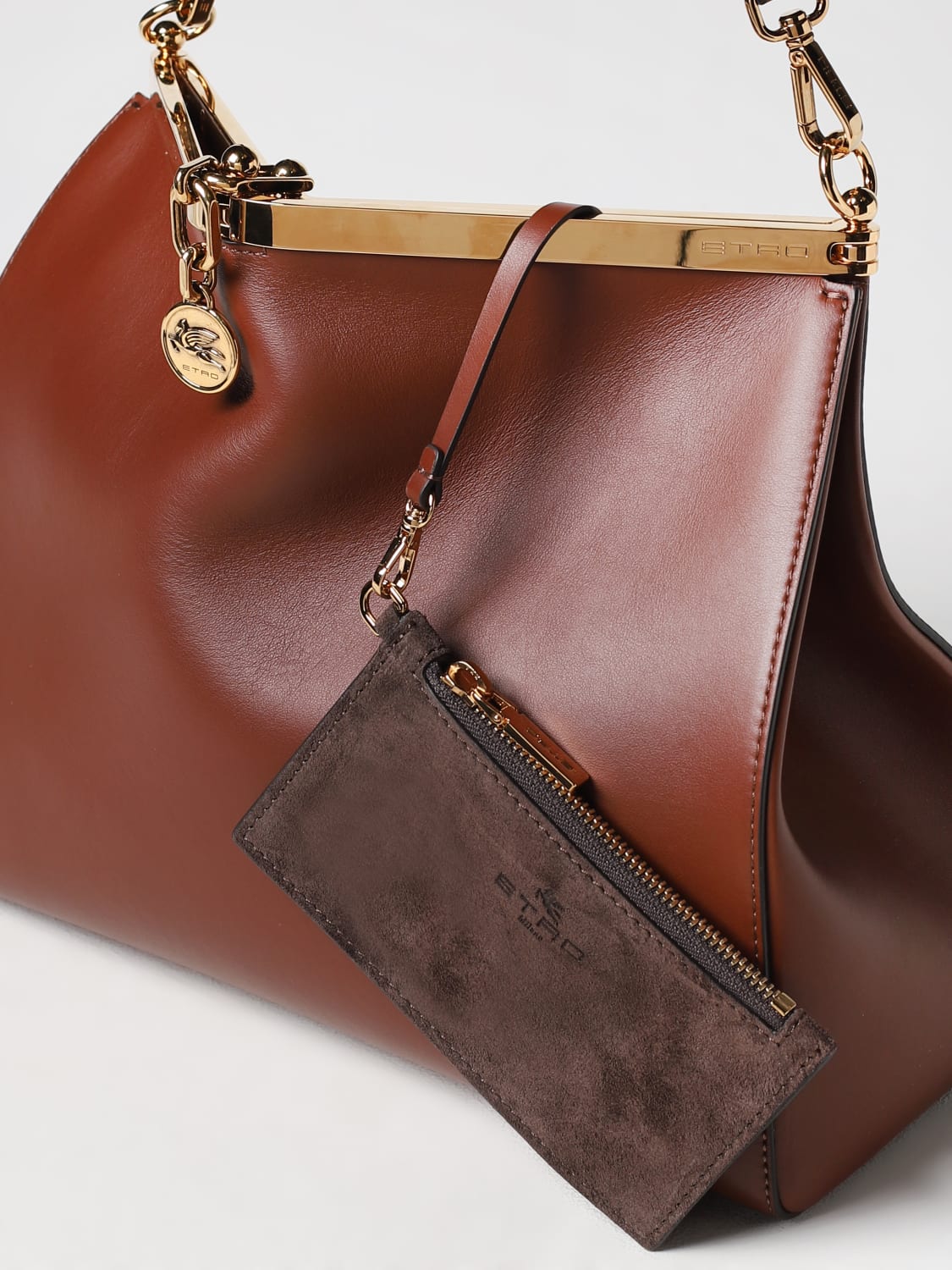 Etro Vela Bag In Leather in Natural