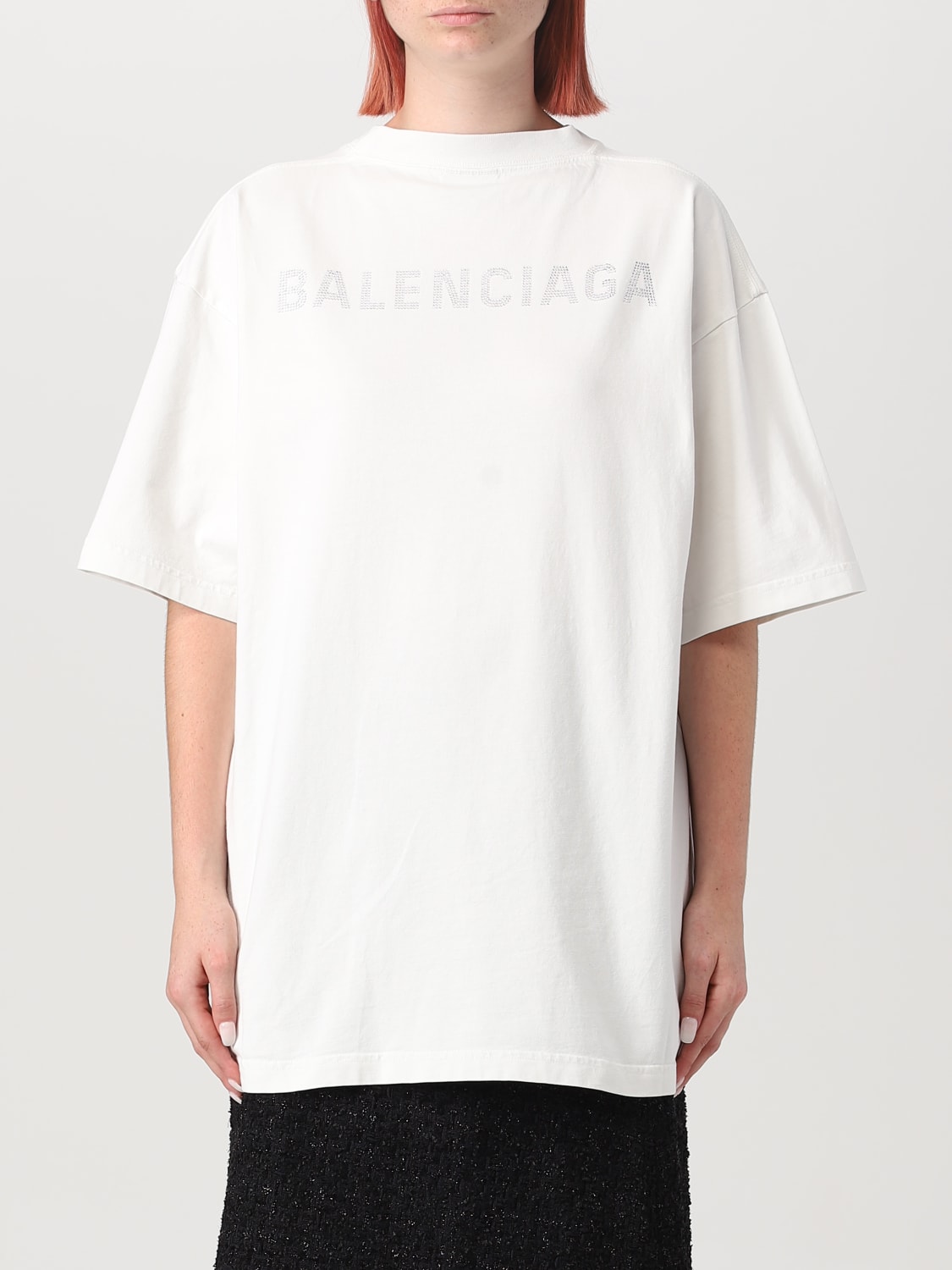 Balenciaga: White Cotton T-Shirt