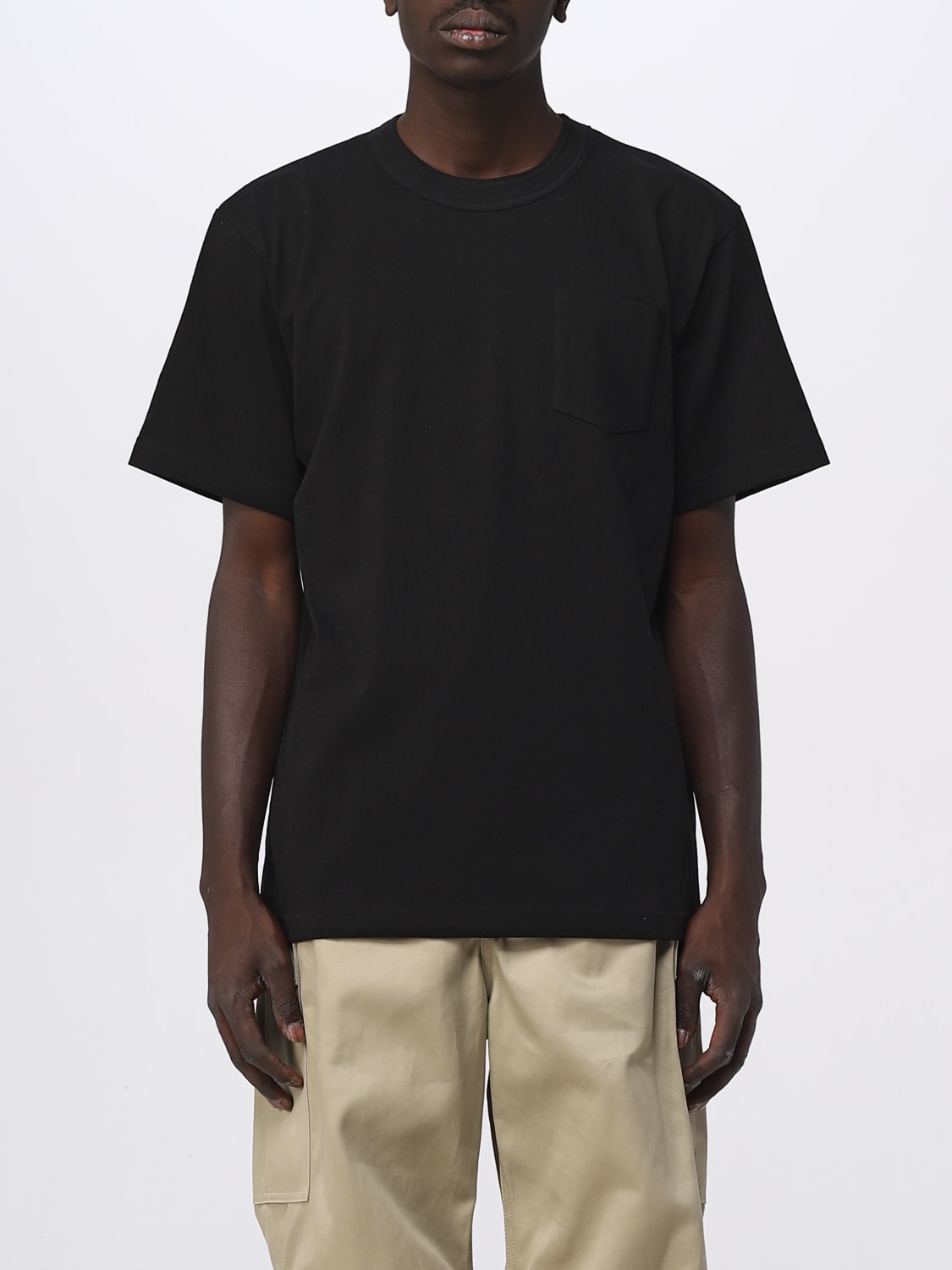 SACAI: t-shirt for man - Black | Sacai t-shirt SCM063 online at