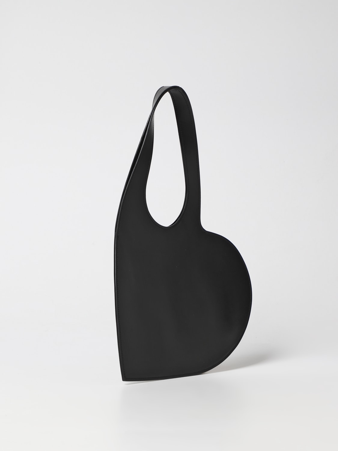 Leather Shoulder Bag in Black - Coperni