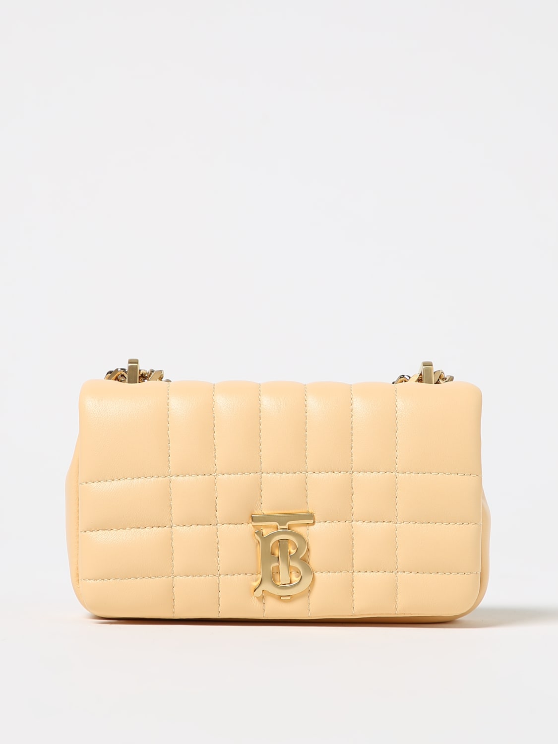 Monogram quilted leather pouch