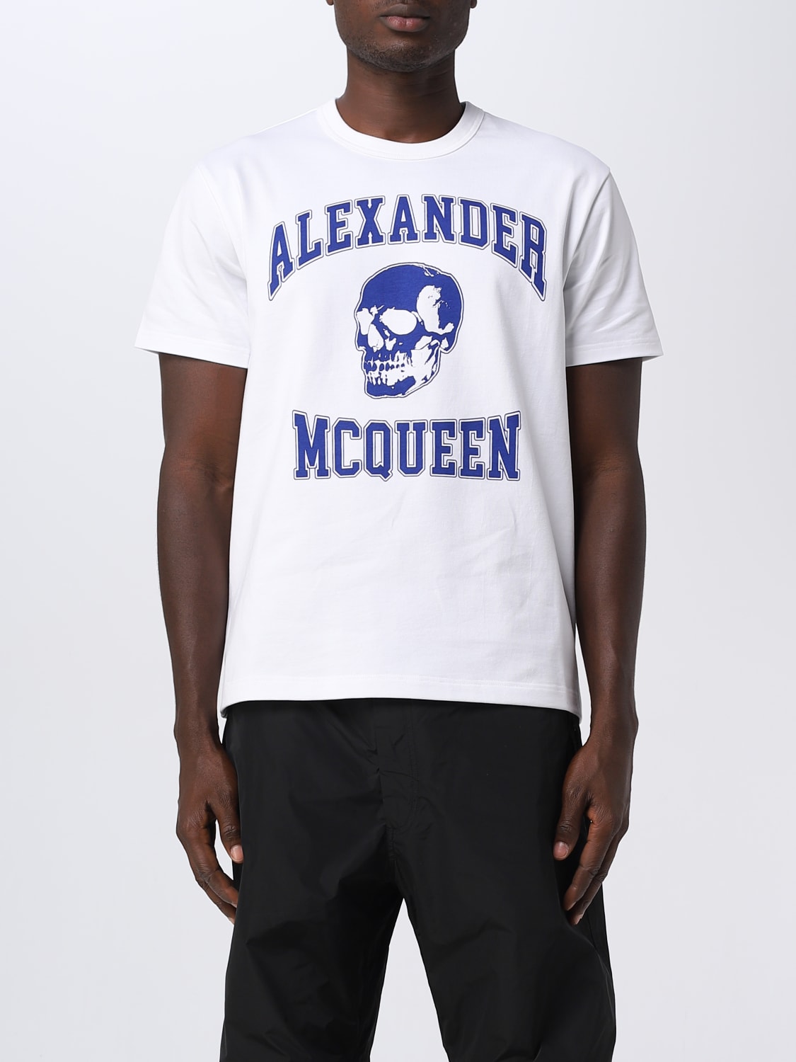 ALEXANDER MCQUEEN: t-shirt for man - White | Alexander Mcqueen t-shirt ...