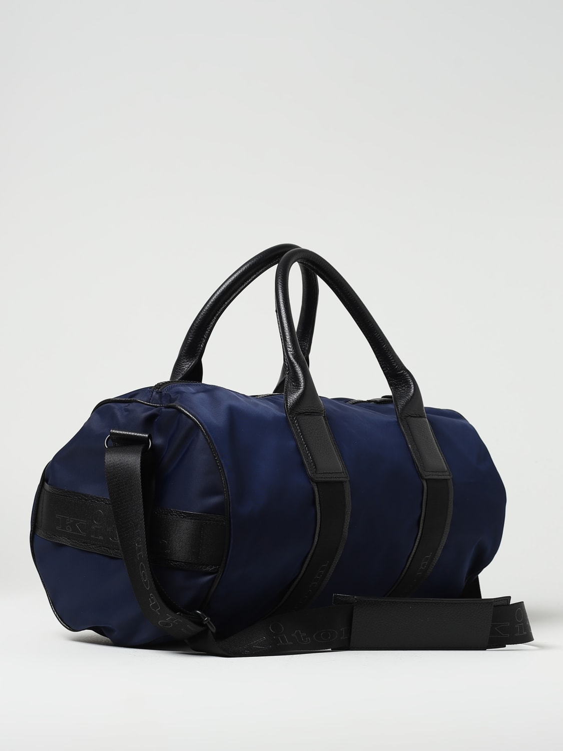 KITON: travel bag for man - Blue | Kiton travel bag UBGYMN0080802005 ...