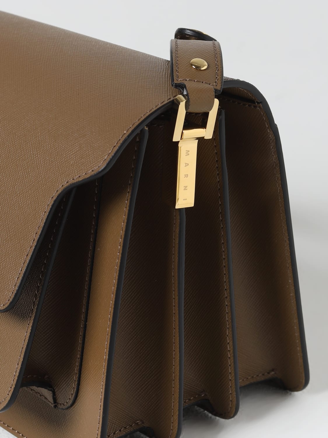 Marni Women's Medium Saffiano Leather Trunk Bag