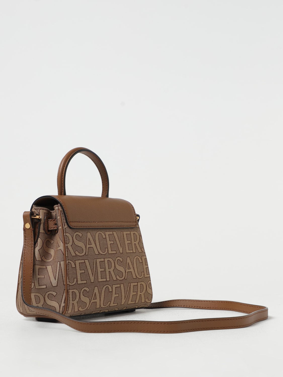Versace Mini La Medusa Leather Top Handle Bag