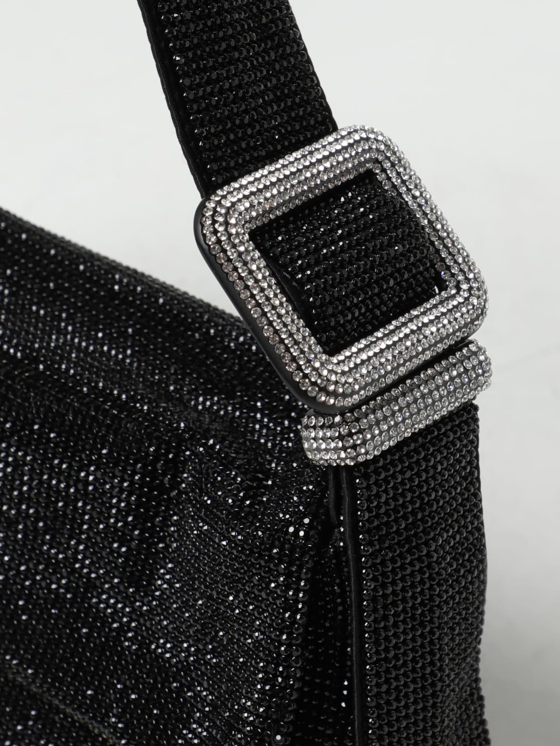 Borsa Vitty La Grande Benedetta Bruzziches in denim con strass EN9484