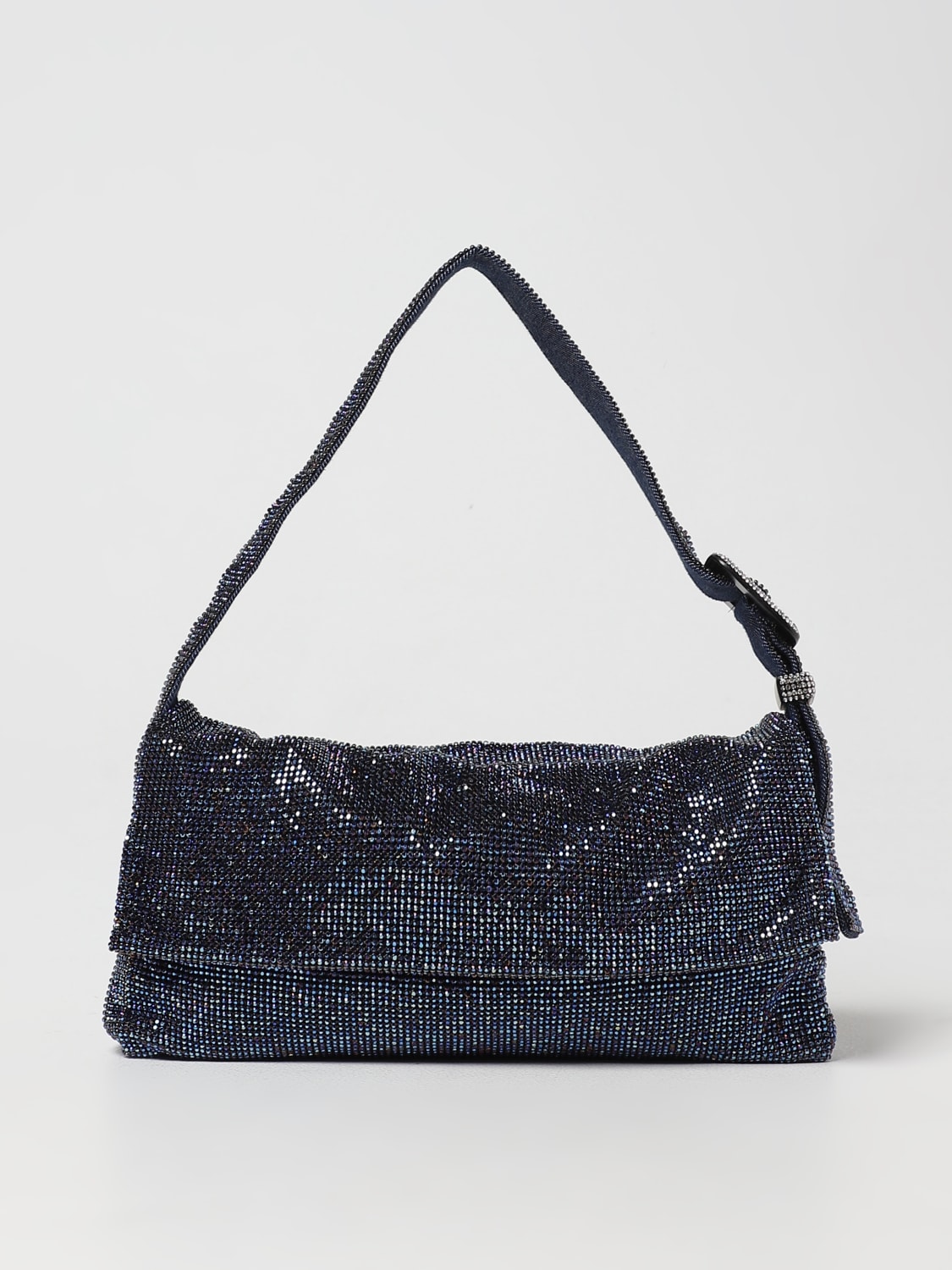 Borsa Vitty La Grande Benedetta Bruzziches in denim con strass