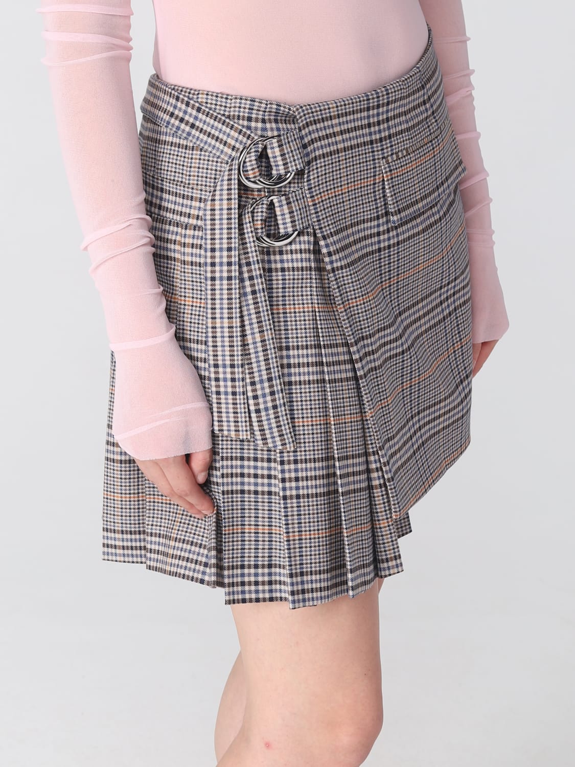 DONDUP: skirt for woman - Brown | Dondup skirt G552QS0156DXXX online at ...