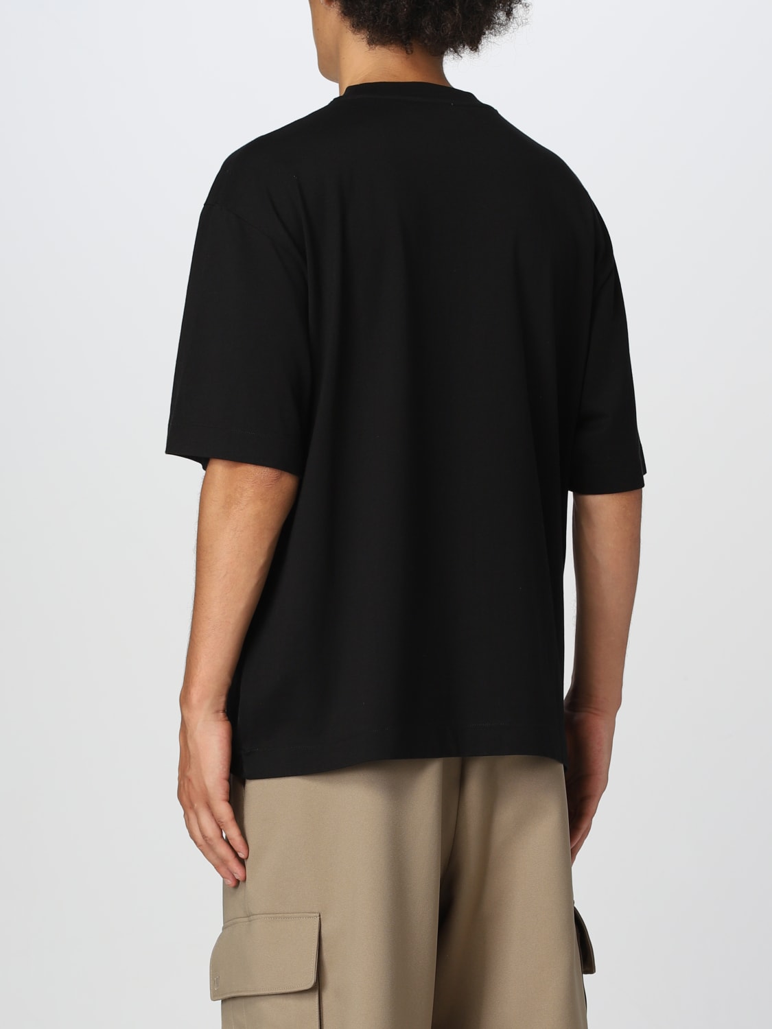 OFF-WHITE: t-shirt for man - Black | Off-White t-shirt OMAA120F23JER013 ...