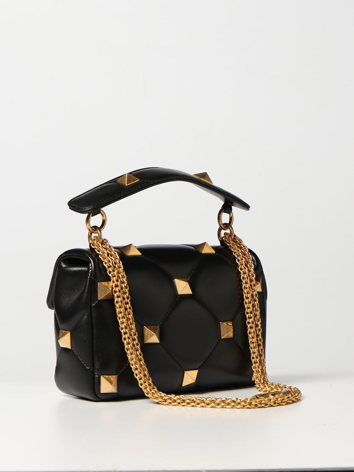 Valentino Garavani - Roman Stud Leather Mini Crossbody Bag