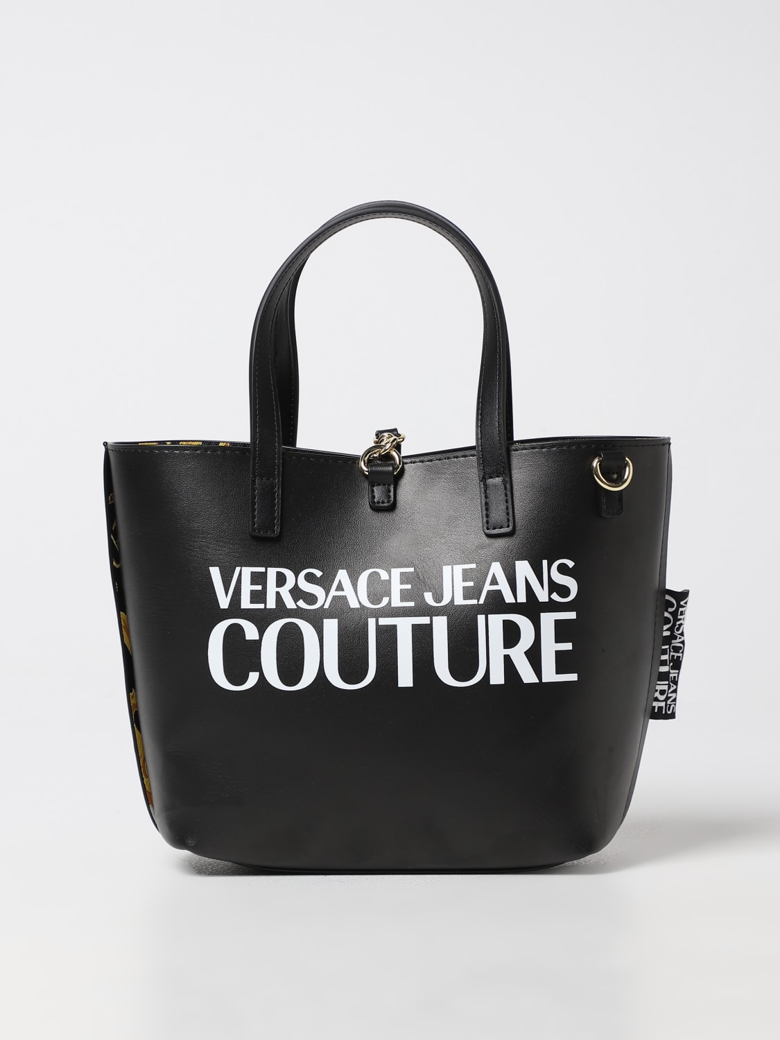 VERSACE JEANS COUTURE ハンドバッグ ブラック