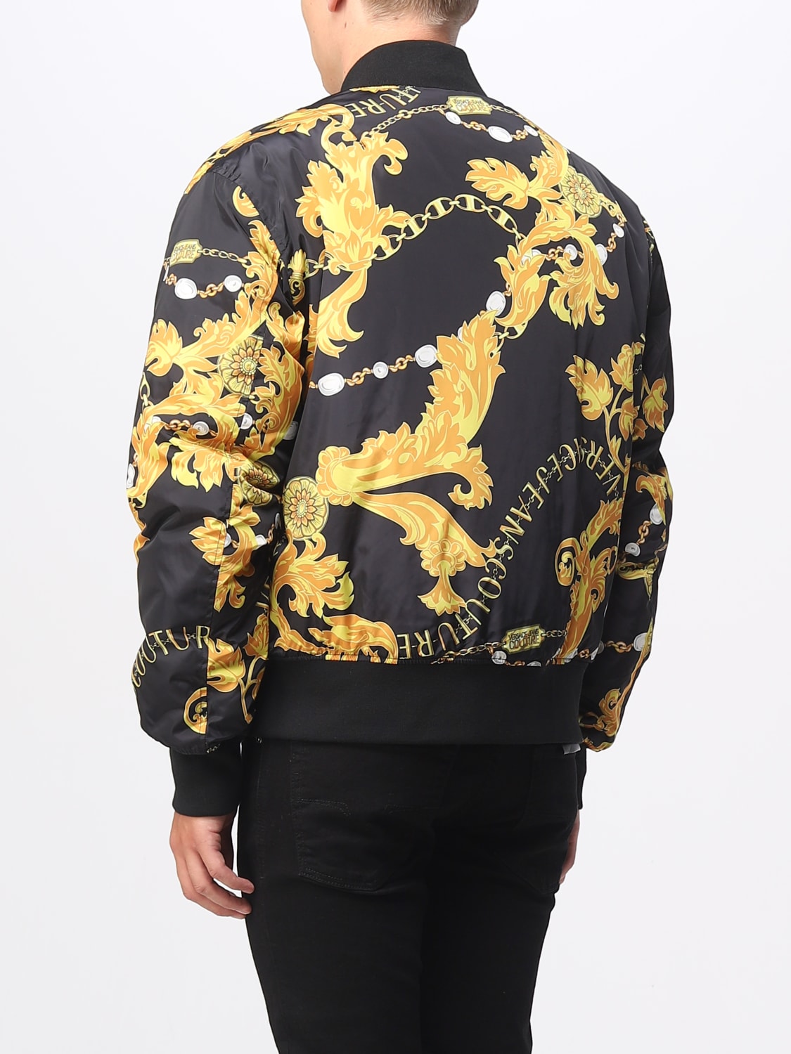 VERSACE JEANS COUTURE: jacket for man - Black | Versace Jeans Couture ...