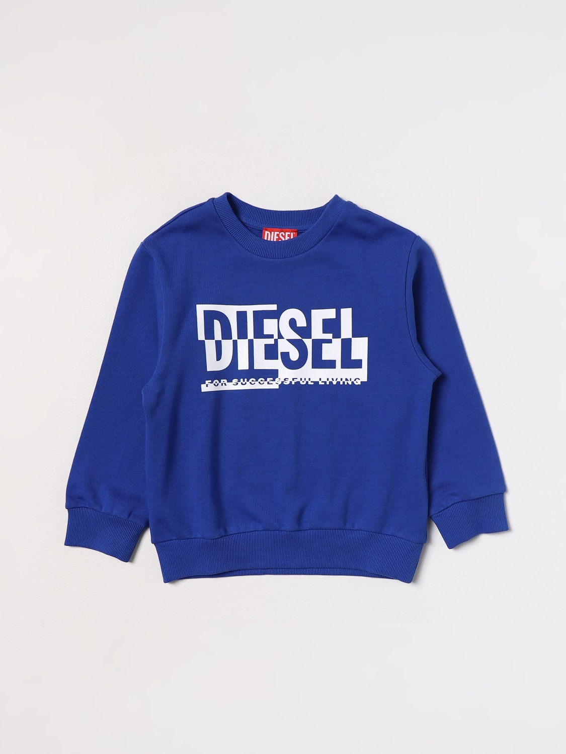 DIESEL: jumper for boy Royal Blue Diesel jumper J01509KYAVF online on 
