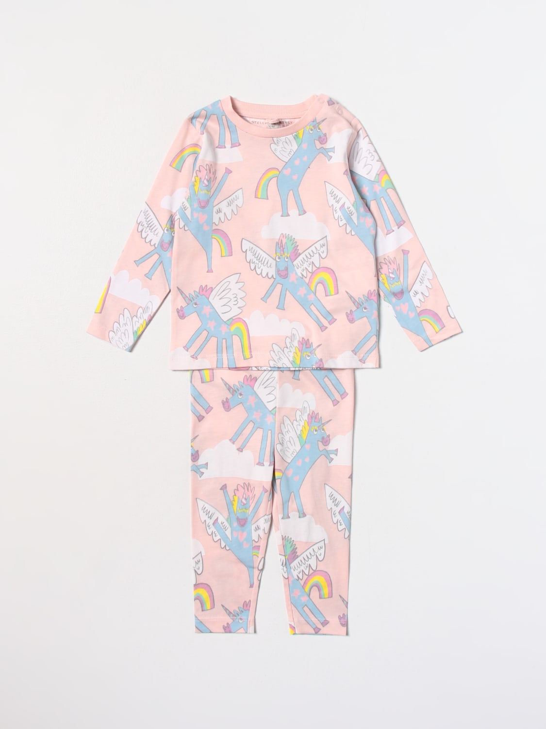 STELLA MCCARTNEY KIDS: jumpsuit for baby - Pink | Stella Mccartney Kids ...