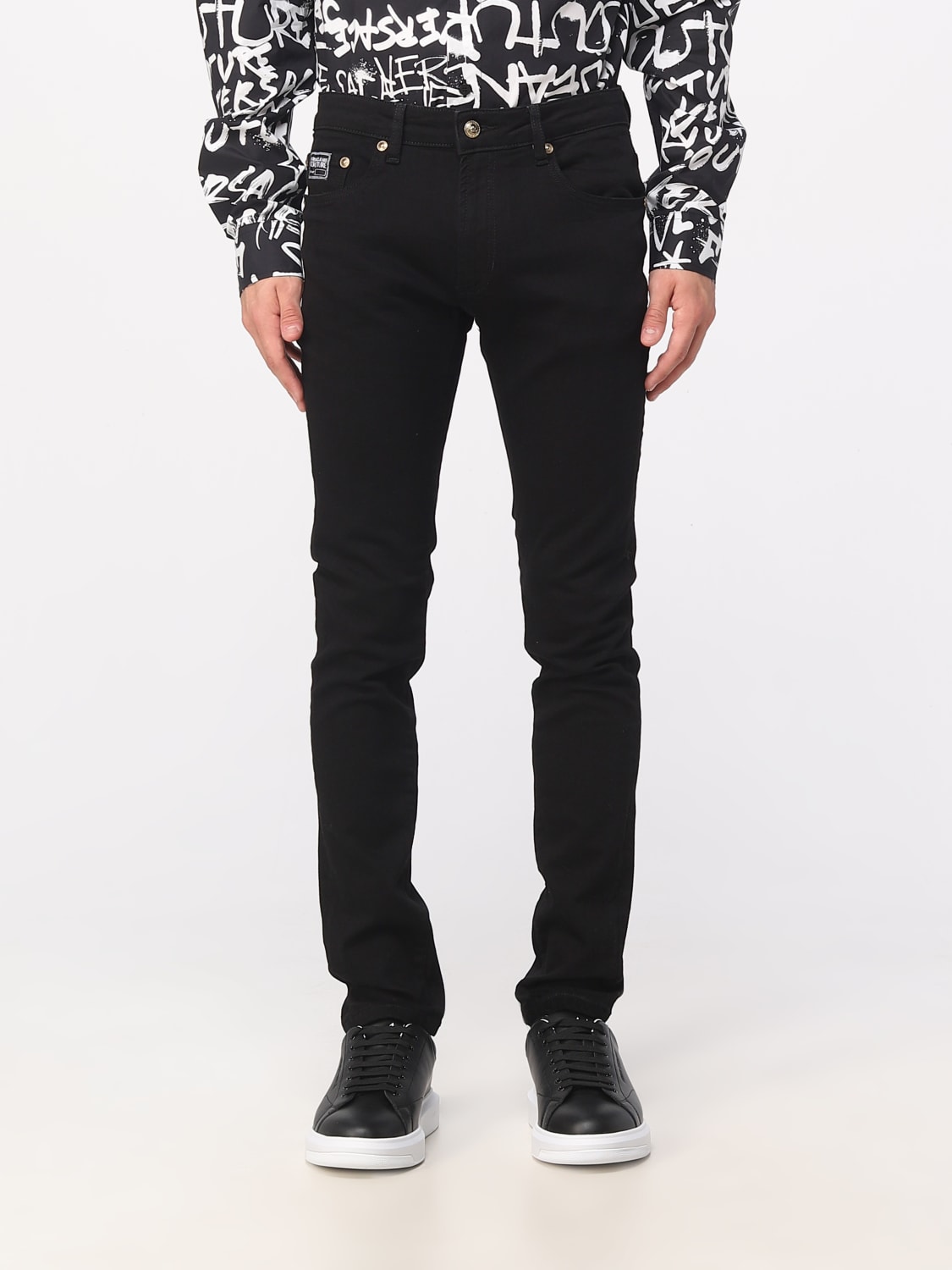 VERSACE JEANS COUTURE: pants for man - Black | Versace Jeans Couture ...