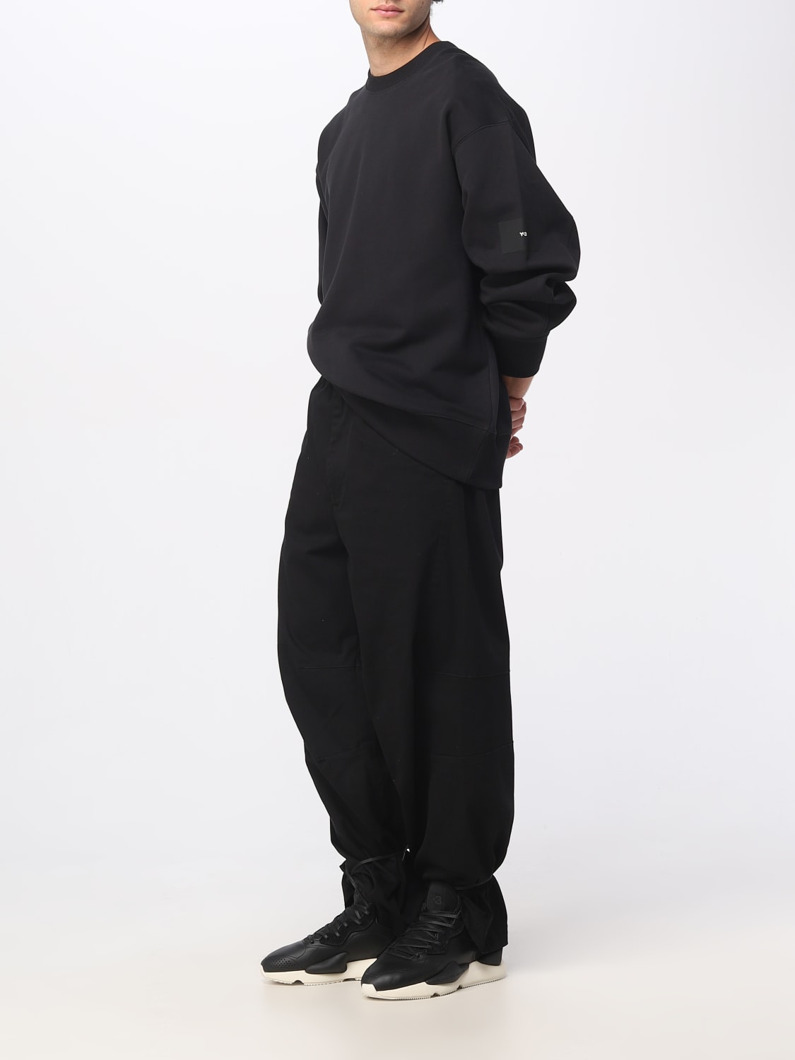 Y-3: sweatshirt for man - Black | Y-3 sweatshirt H44783 online on ...