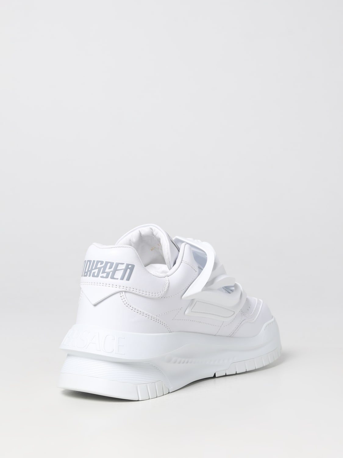 VERSACE: Odyssey sneakers in nappa leather with Medusa - White ...