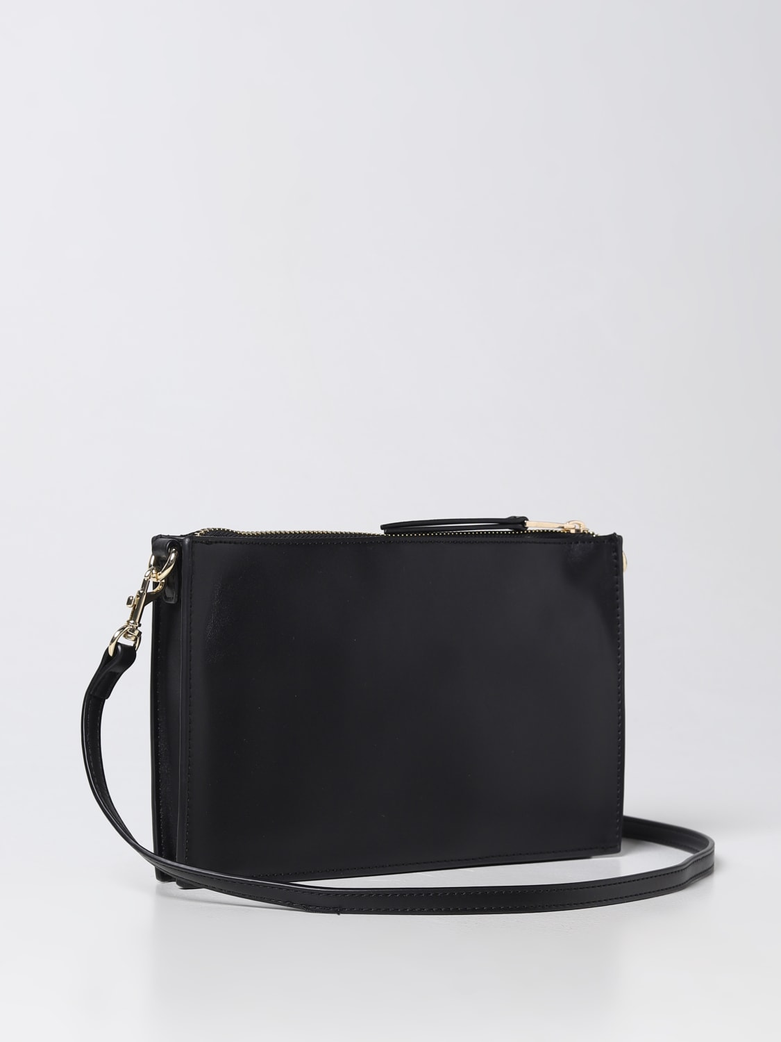 VERSACE JEANS COUTURE: clutch in synthetic leather - Black | Versace ...