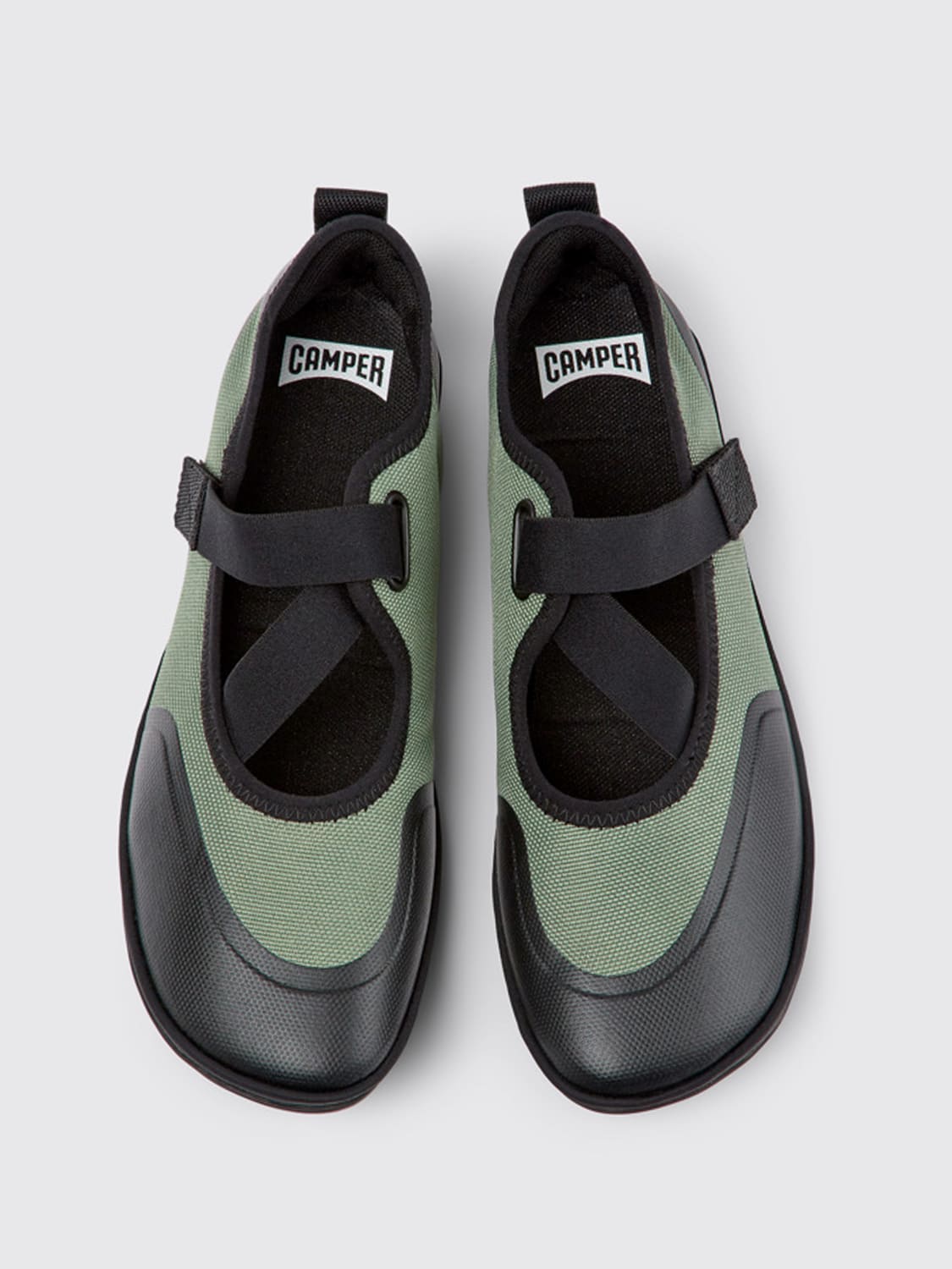 CAMPER: ballet flats for woman - Green | Camper ballet flats K201568 ...