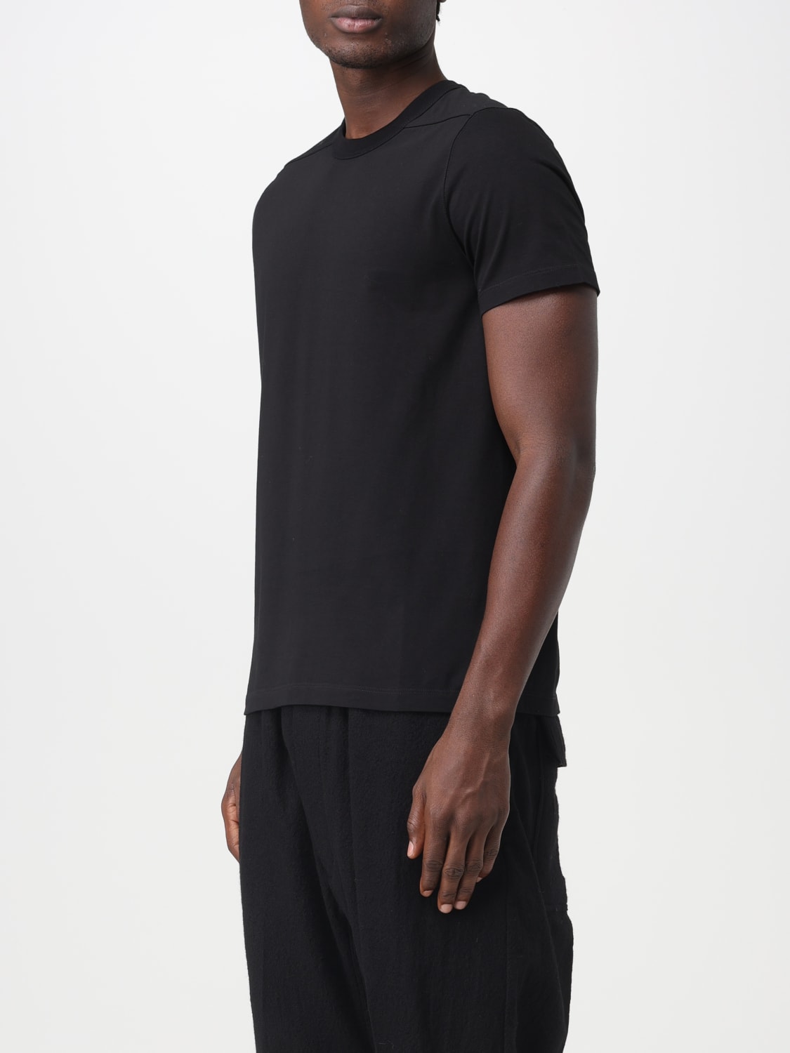 RICK OWENS: t-shirt for man - Black | Rick Owens t-shirt RU02C7265JA ...