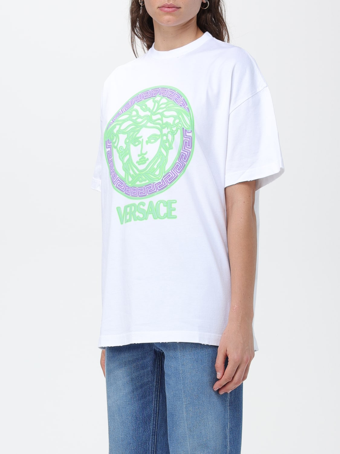 Versace - White Cotton Medusa T-Shirt