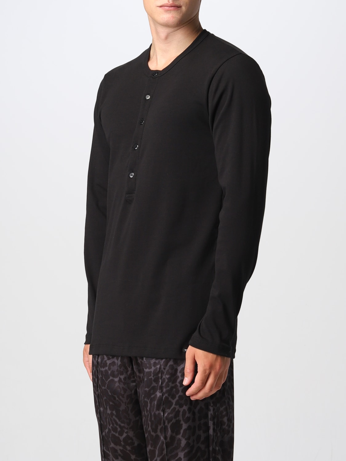 TOM FORD: t-shirt for man - Black | Tom Ford t-shirt T4M151040 online ...