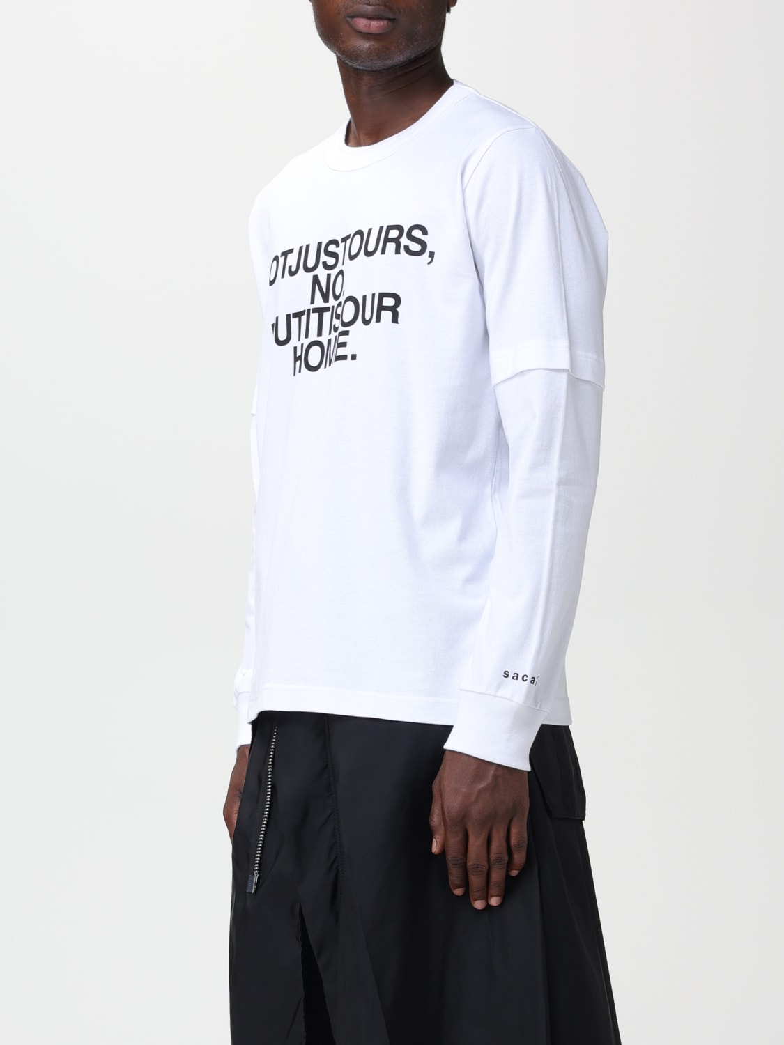 SACAI: t-shirt for man - White | Sacai t-shirt 230586S online at