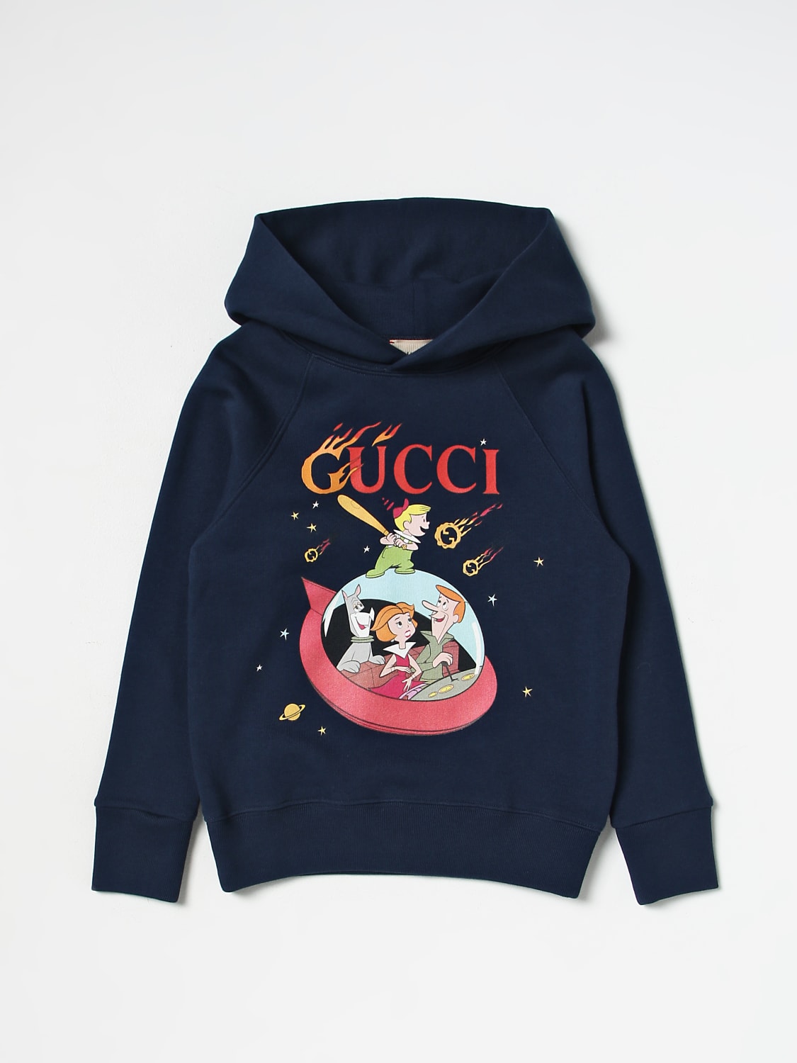 Halvtreds længde talent GUCCI: cotton sweatshirt - Blue | Gucci sweater 748339XJFML online at  GIGLIO.COM