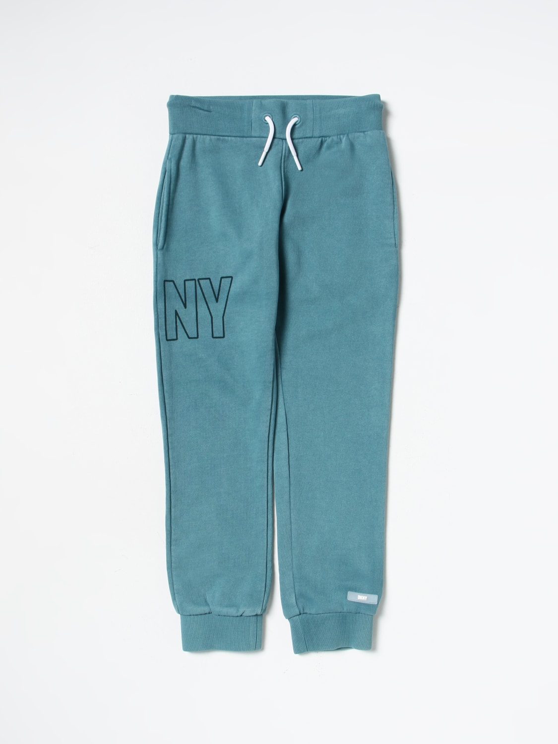 Girl's joggers sweatpants colour turquoise