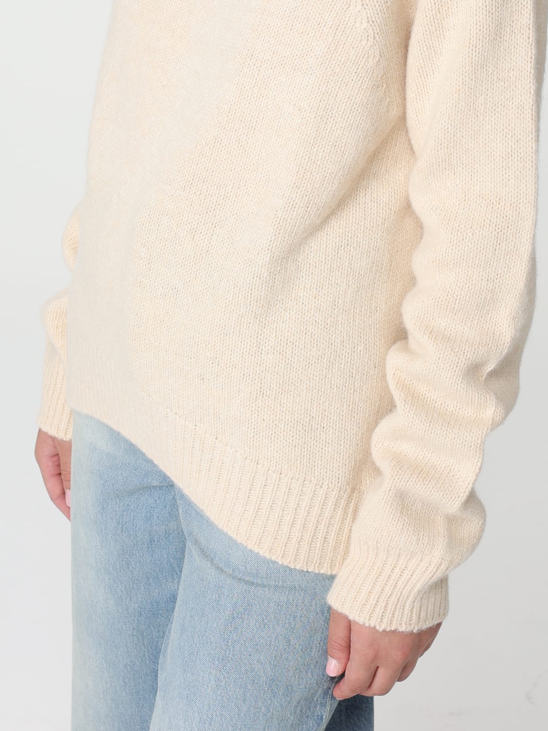 A.P.C.: sweater for woman - Ecru | A.p.c. sweater WOAPYF23268 online at ...