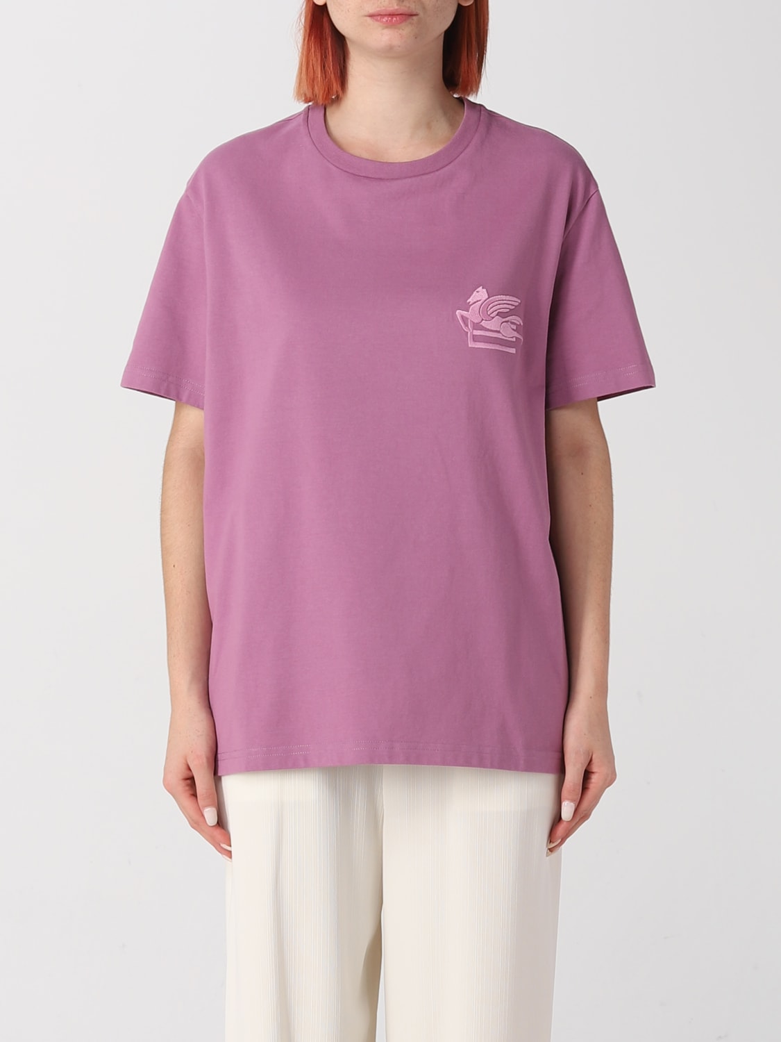 ETRO：Tシャツ レディース - ピンク | GIGLIO.COMオンラインのEtro T